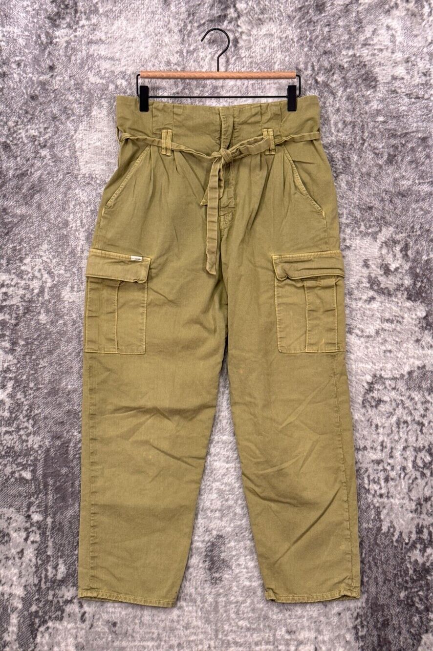 Mother Pants 28 Womens The Greaser Paperbag Pleated Cargo Ankle